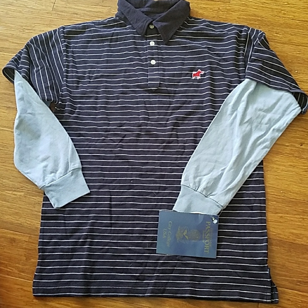 City College Wes & Willy boys NWT XL polo shirt